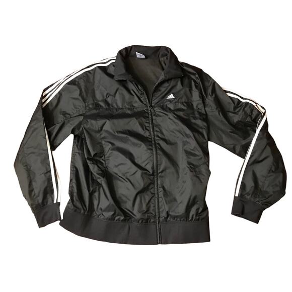 Adidas heavy zip up jacket size large